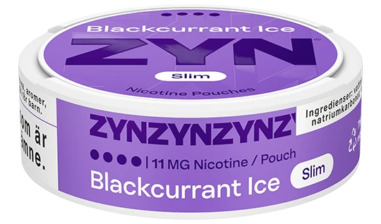 ZYN Blackcurrant Ice Slim Extra Strong