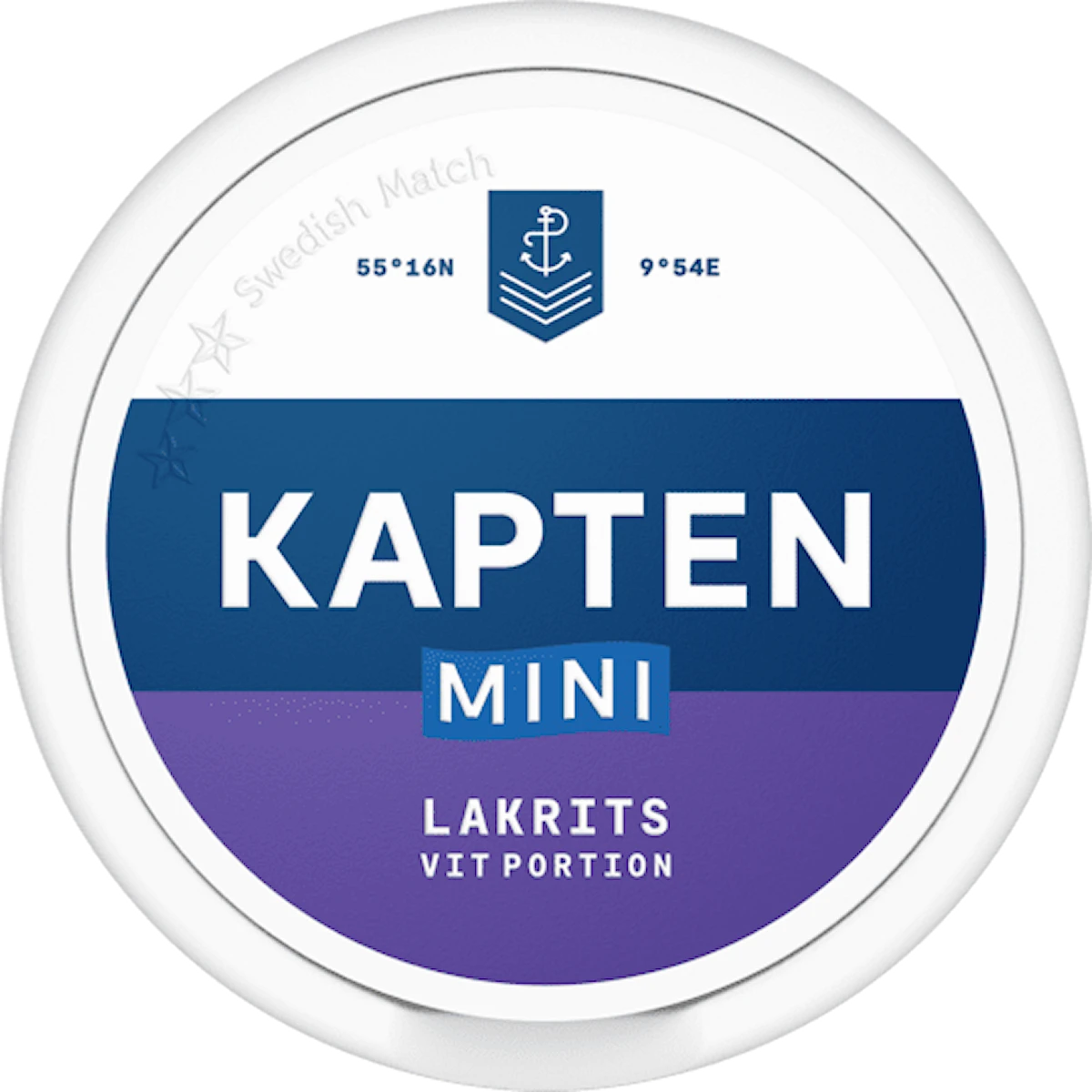 Kapten Lakrits Vit Portion Mini