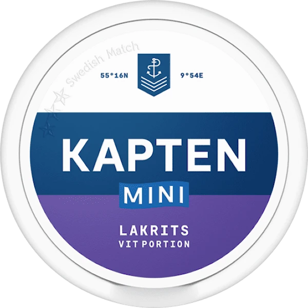 Kapten Lakrits Vit Portion Mini