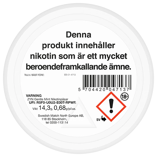 ZYN Gentle Mint Slim Normal