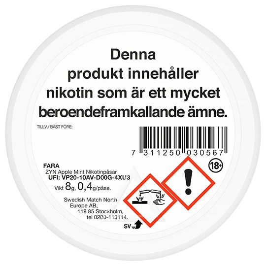 ZYN Apple Mint Mini Extra Strong