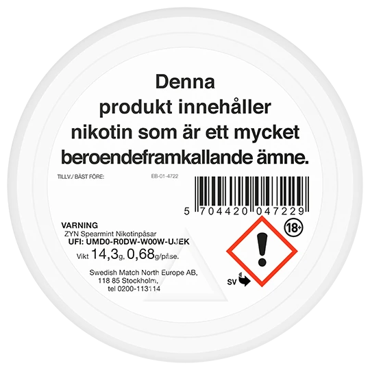 ZYN Spearmint Slim Strong