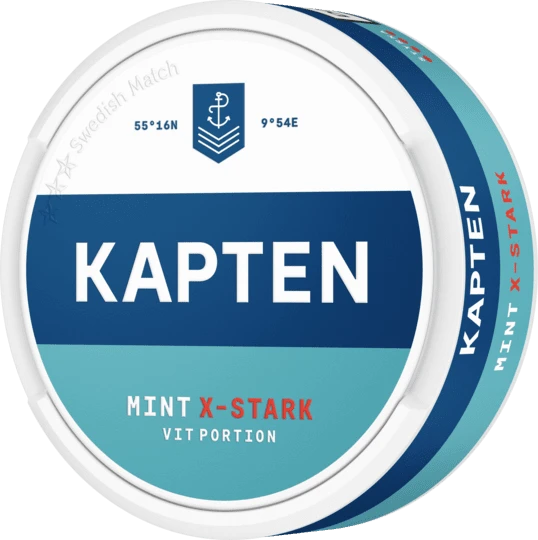 Kapten Mint Vit Portion Extra Stark