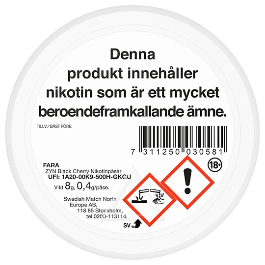 ZYN Black Cherry Mini Extra Strong