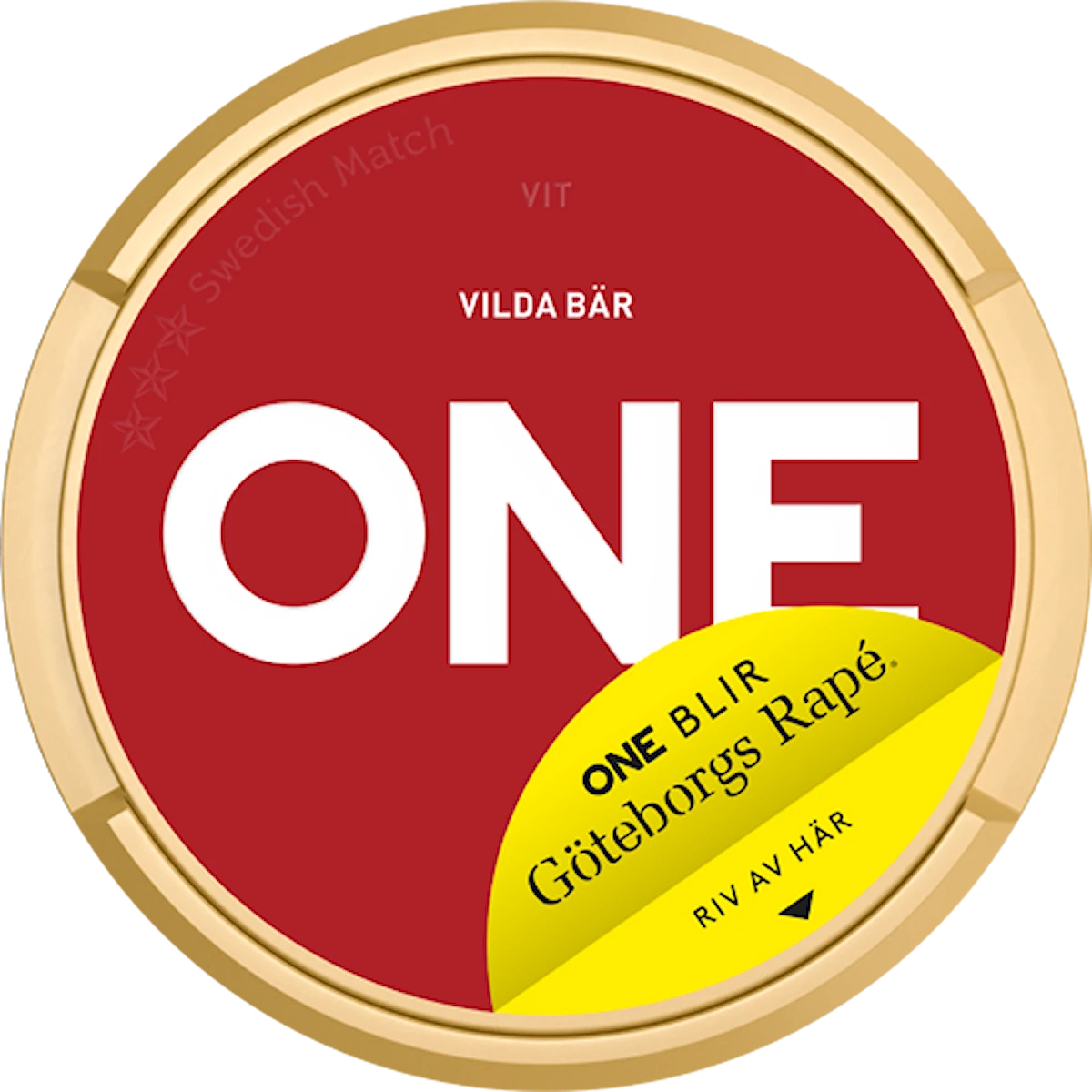 ONE Röd White Portion